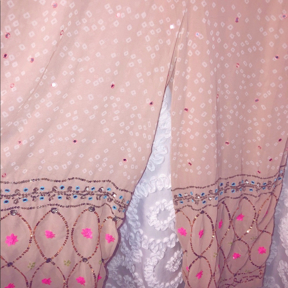 Boho Pink Lace Jumpsuit - Picture 5 of 7